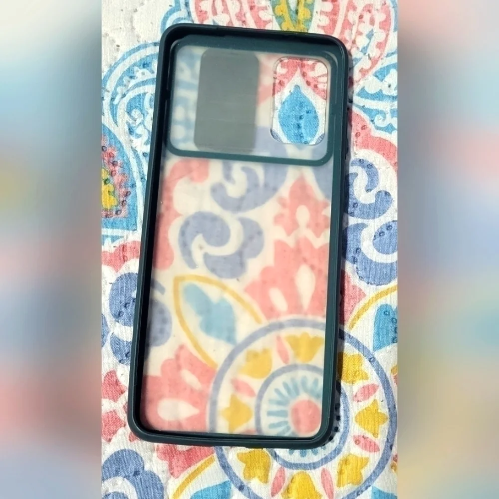 𝅺Samsung Galaxy S20 Plus Case Semi-Transparent Teal w/ Sliding Camera Lens Prot
